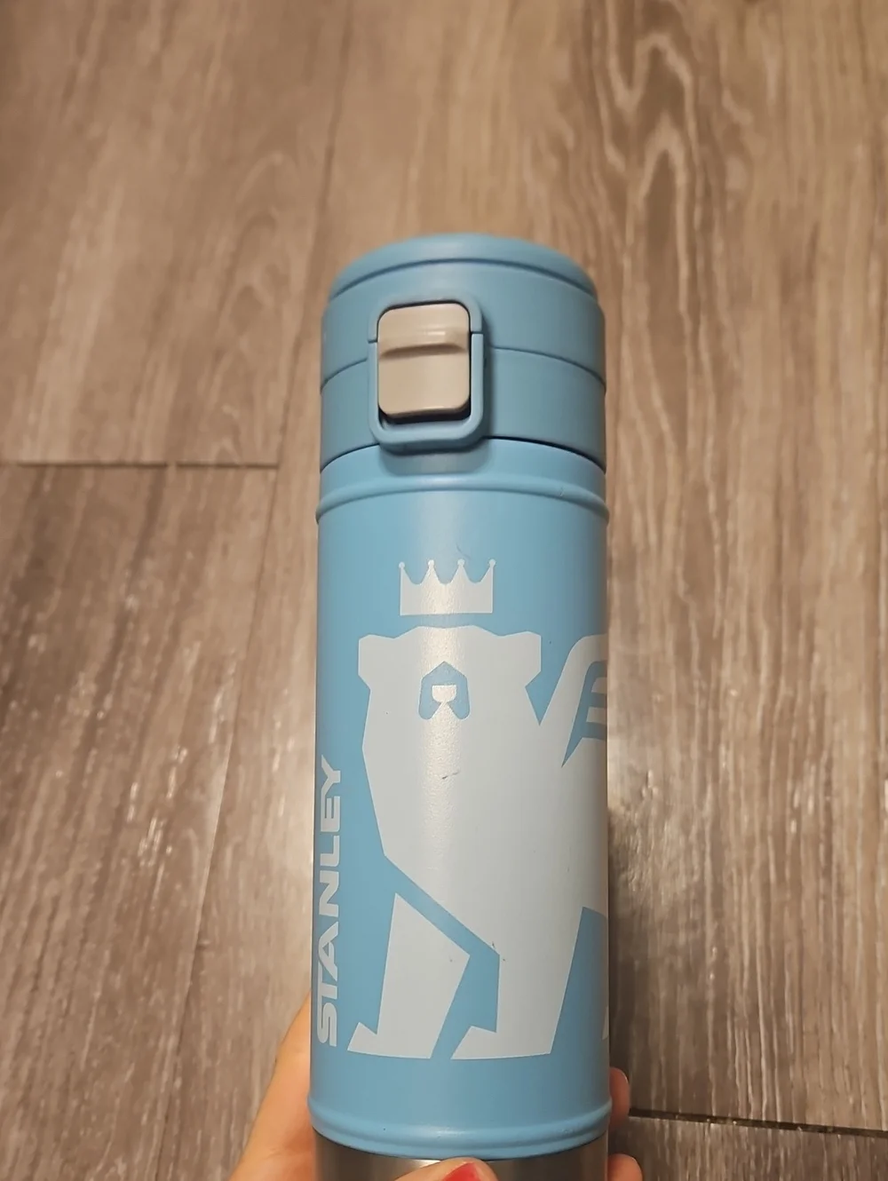 Stanley Light Blue Vacuum Bottle - Travel Tumbler 17 Oz - Picture 2 of 7